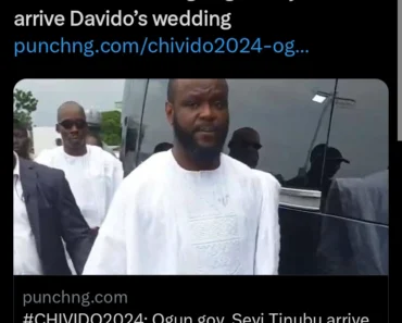 Today’s Headlines: Ogun Gov, Seyi Tinubu Arrive Davido’s Wedding, The Impact Of THEMES Agenda