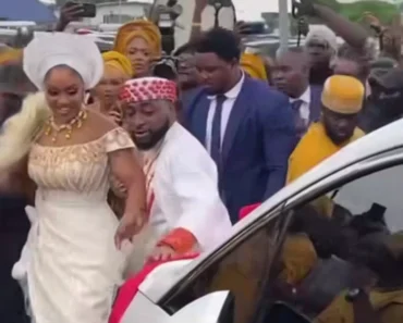 Davido surprises his wife, Chioma with a brand new car on their wedding day