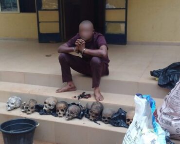 Police Arrest Suspected Ritualist with 8 Human Skulls Supplied from Kogi