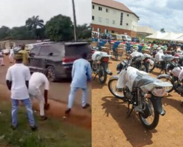 After Attack By Constituents, Osun Rep Donates Plastic Chairs, Motorcycles To Youths