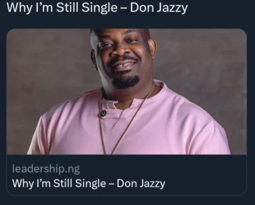 Why I’m Still Single – Don Jazzy