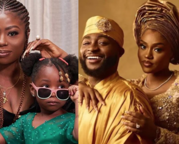 Davido’s first daughter, Imade reacts as father weds Igbo wife, Chioma