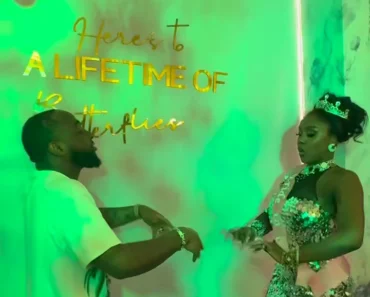 Davido joins Chioma on the dance floor at her bridal shower