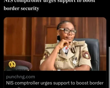NIS comptroller urges support to boost border security