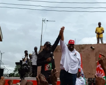 Reactions After Large Crowd Welcomes Peter Obi As He Arrives in Edo Ahead of Governorship Election
