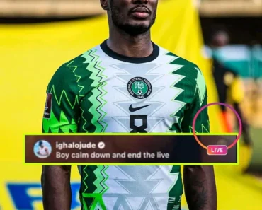 “Boy calm down and end the live” Ighalo send a strong message to Osimhen after his live video