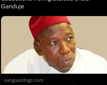 v Yusuf vows to investigate illegal deductions from gratuities under Ganduje
