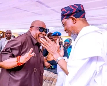 Reactions As Osun Gov, Adeleke Visits Former Gov, Rauf Aregbesola At His Country home In Ilesha