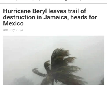 Hurricane Beryl leaves trail of destruction in Jamaica, heads for Mexico