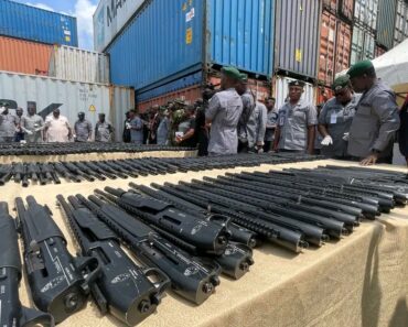 Customs Intercepts container of rifles from Turkey, arrest three suspects